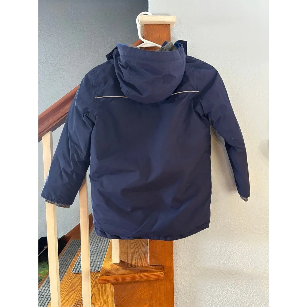 Mini Boden navy blue 8/9 winter parka coat jacket